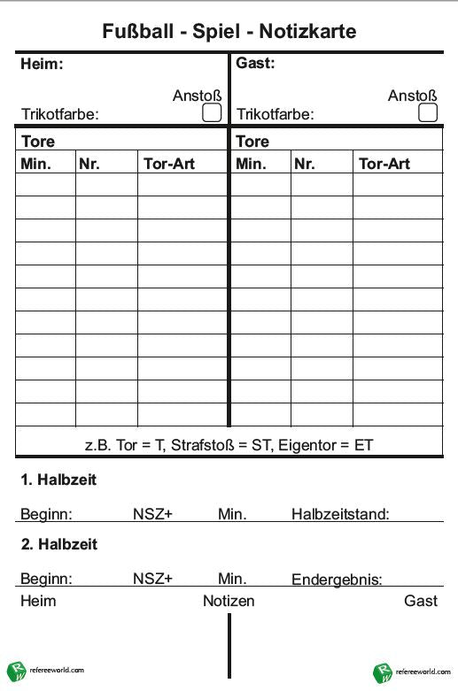 Spielnotizkarten - 50er Set