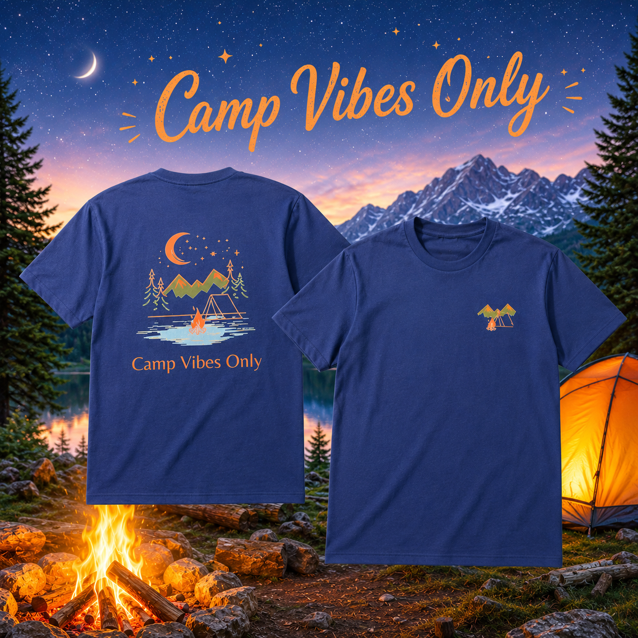 T-Shirt "Camp Vibes Only"