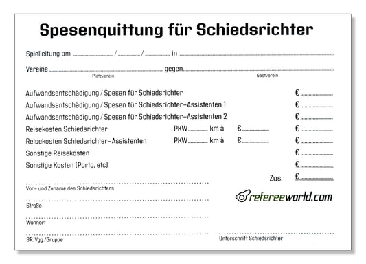 Spesenquittungsblock